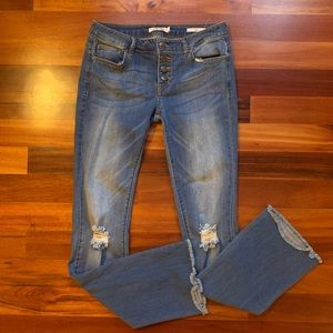 ✨ Wild Blue Light Washed Boot Cut Denim Jeans